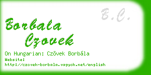 borbala czovek business card