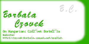 borbala czovek business card